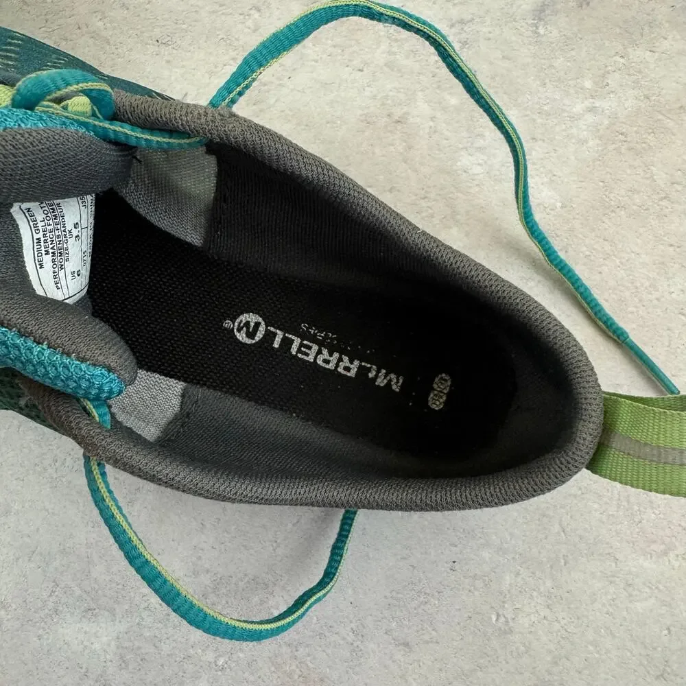 Merrell Vapor Glove 2 Women’s 6 Barefoot Minimalist Running Shoes Green Vibram